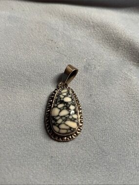 Kingman Sterling Silver Navajo Snowville Variscite Pendant